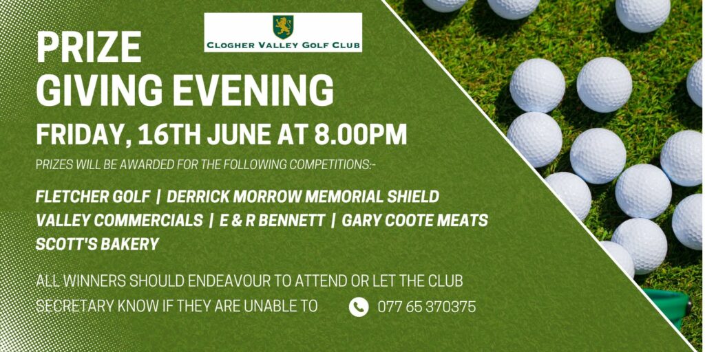 16th June - Prize Giving Evening