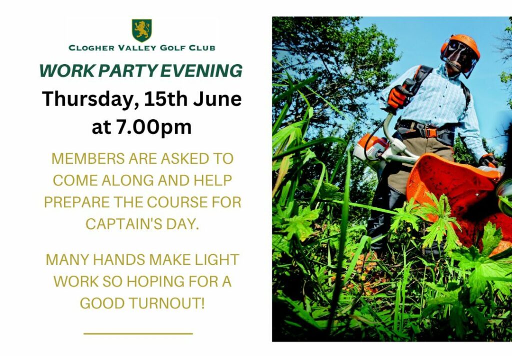 Work Party Evening in preparation for Captain's Day