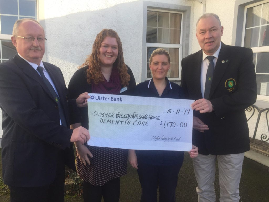 Clogher Valley Golf Club donation to Valley Nursing Home