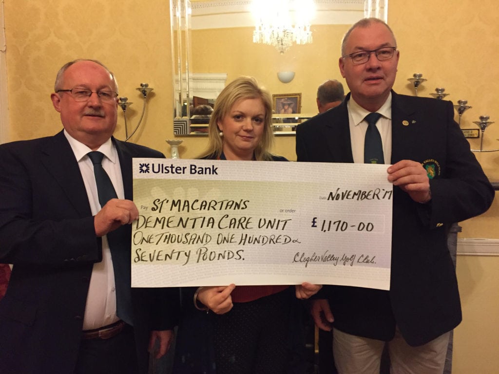 Clogher Valley Golf Club Donation to St Macartan's Home