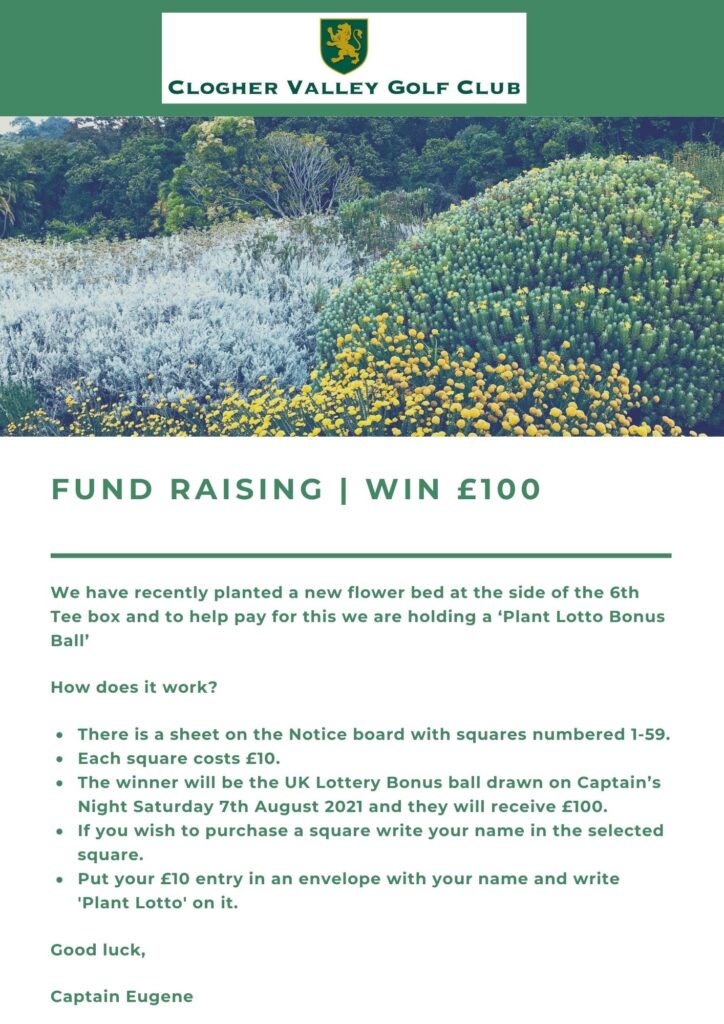 Plant Lotto Fund Raiser | Win £100