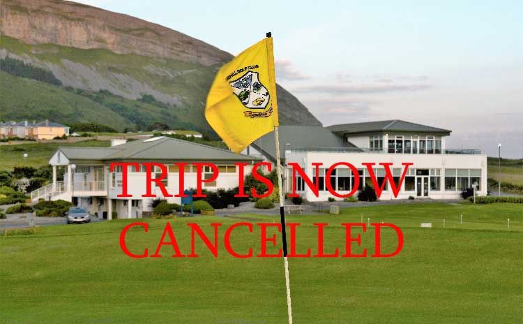 TRIP NOW CANCELLED - Strandhill Golf Club - Sunday, 18th October 2020